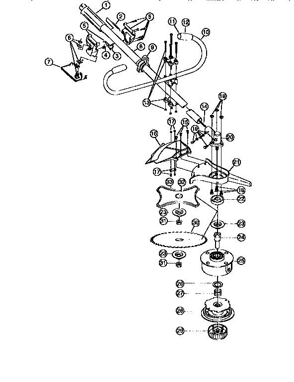 DRIVE SHAFT AND CUTTER HEAD