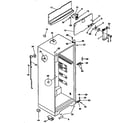 Kenmore 2539363081 cabinet parts diagram