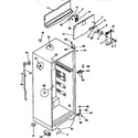 Kenmore 2539363091 cabinet parts diagram