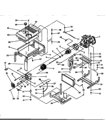 Cradle and stator assembly