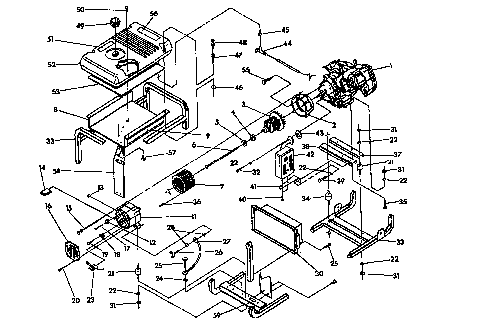 CRADLE AND STATOR ASSEMBLY