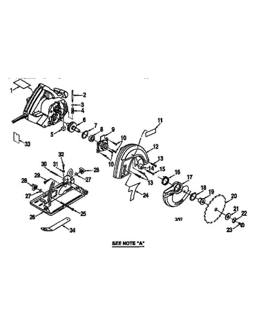 Base and blade assembly