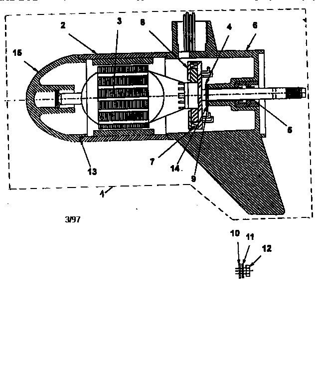 Motor/armature and housing