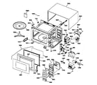 GE JES733BV02 microwave parts diagram