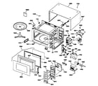 GE JE740GW01 microwave parts diagram