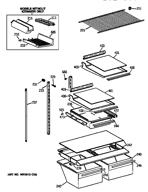 Shelf parts