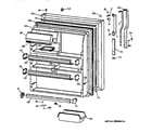 GE TBT24JAXFRAA fresh food door diagram