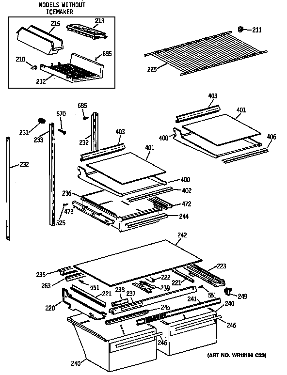 Shelf parts