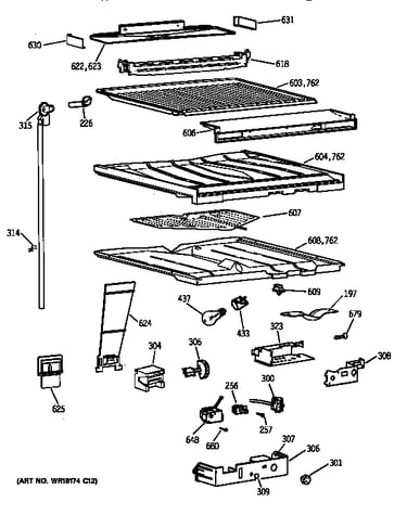 Compartment separator parts