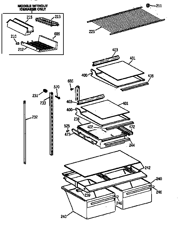 Shelf parts