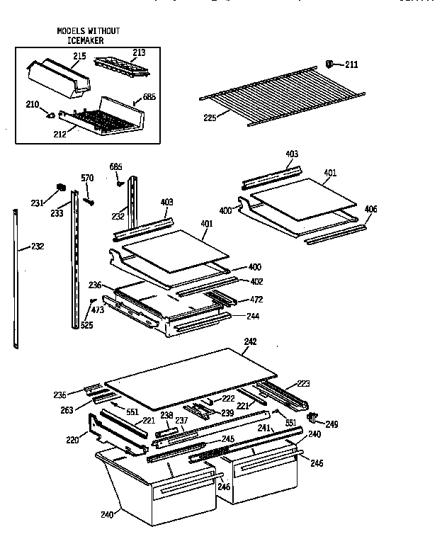 Shelf parts