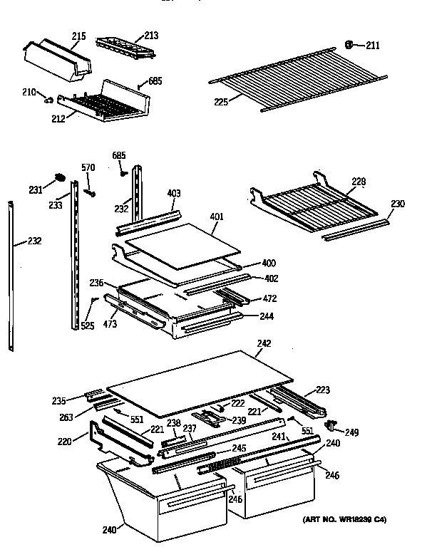 Shelf parts