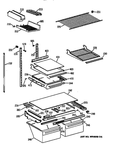 Shelf parts