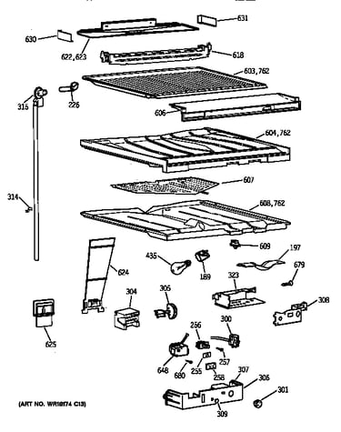 Compartment separator parts