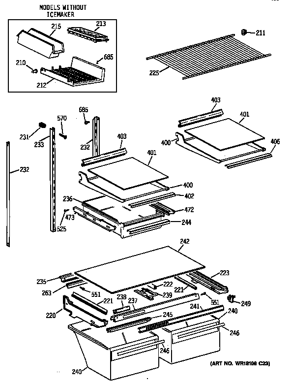 Shelf parts