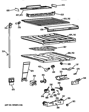 Compartment separator parts