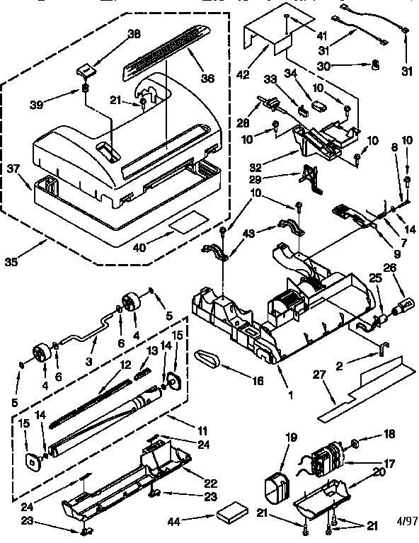 Nozzle and motor