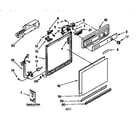 Kenmore 6651744994 frame and console diagram