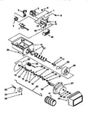Motor and ice container