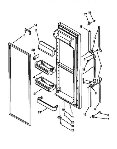 Refrigerator door