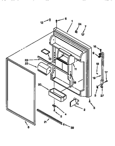 Refrigerator door