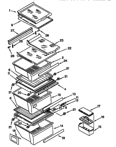 Refrigerator shelf
