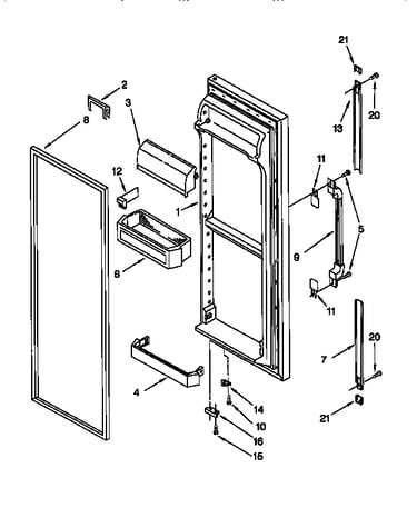 Refrigerator door
