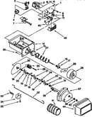 Motor and ice container