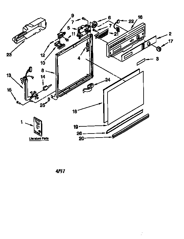 Frame and console