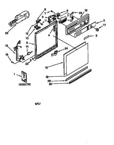 Frame and console