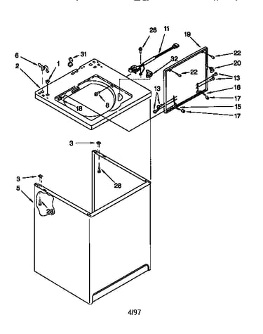 Top and cabinet
