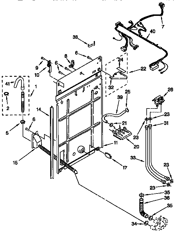 Rear panel