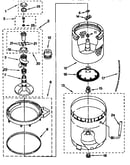 Agitator, basket and tub