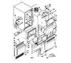Whirlpool EC5100XEB1 cabinet liner and door diagram