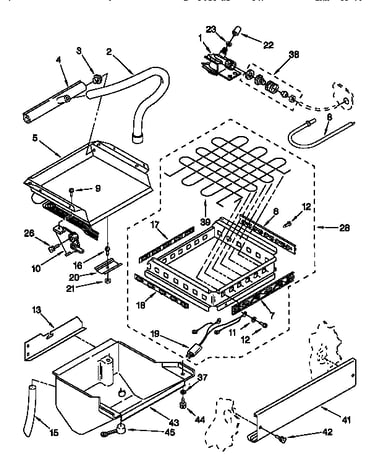 Evaporator, ice cutter grid