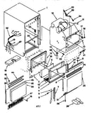 Cabinet liner and door