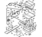 Kenmore 91136755591 oven burner section diagram