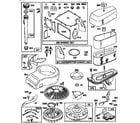 Western Auto 7157A79 flywheel/air cleaner assembly and gasket set diagram