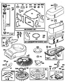 Flywheel/air cleaner assembly and gasket set