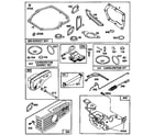 Briggs & Stratton 129802-1143-01 bracket assembly and gasket set diagram