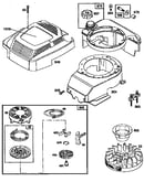 Rewind starter and blower housing