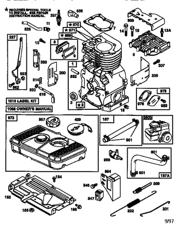 Briggs & Stratton 134402-0113-01 lawn & garden engine Parts