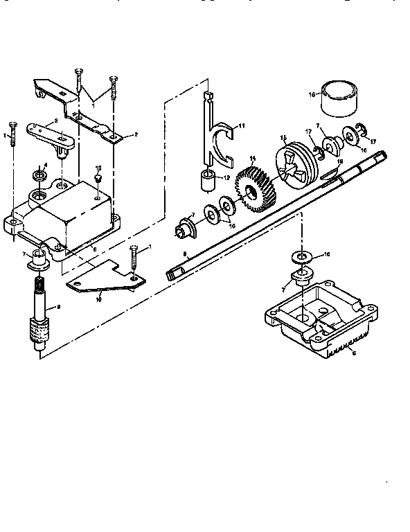 Gearcase assembly 702511