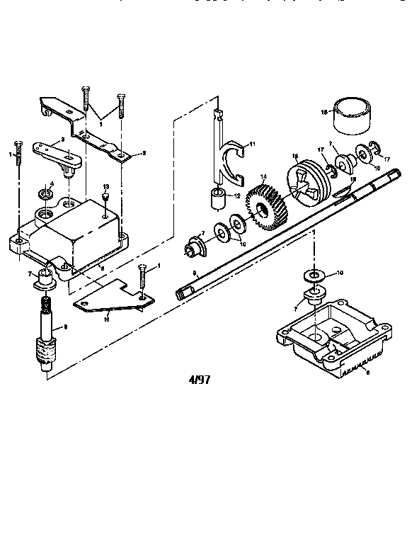 Gear case assembly 702511