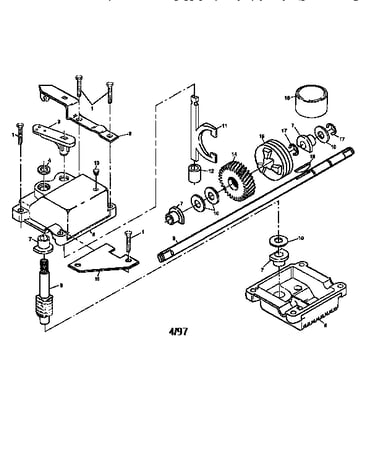 Gear case assembly 702511