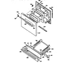 GE JGBS17PEW2WH door & drawer parts diagram