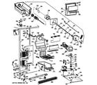 GE TFK25PRYDAA freezer section diagram