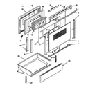 KitchenAid KERC600EAL2 door and drawer diagram