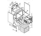 KitchenAid KERC500EWH2 oven chassis diagram