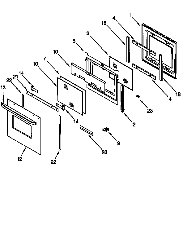 Oven door